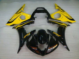 Style usine jaune et noir - Kit carénage YZF-R6 03-04