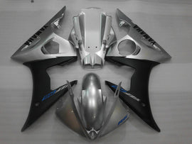 Style d'usine argent et noir mat - Kit carénage YZF-R6 03-04