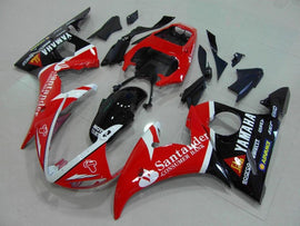 Kit carénage Rouge Noir Santander - YZF-R6 05