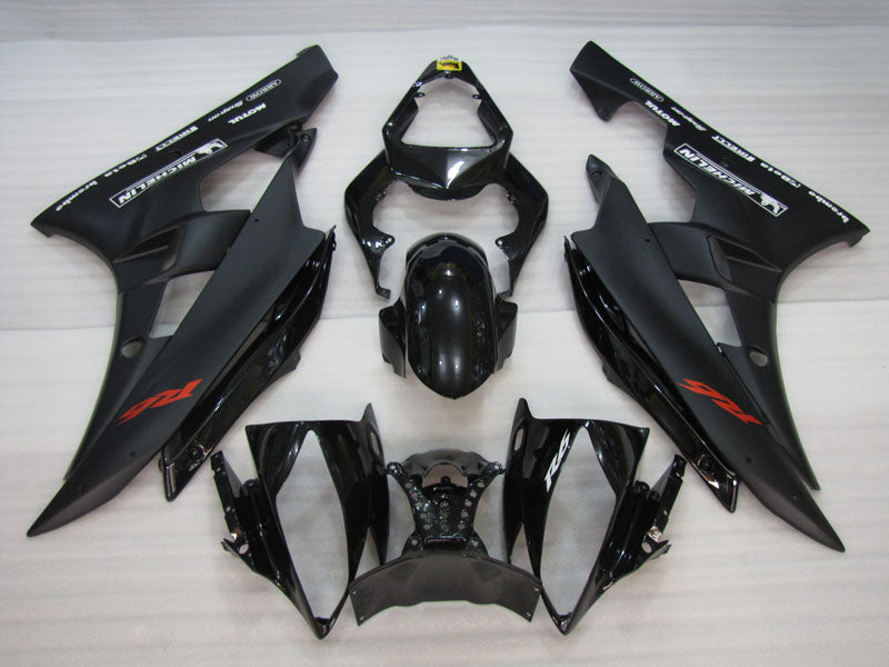Noir Mat Mat Style Usine - Kit Carénage YZF-R6 06-07