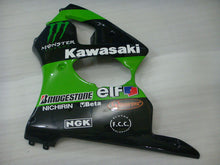 Charger l&#39;image dans la galerie, Kit de carénage Monster vert et noir - NINJA ZX-6R 00-02