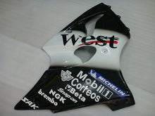 Charger l&#39;image dans la galerie, Kit de carénage pour NINJA ZX-6R 00-02 - Noir et Blanc West