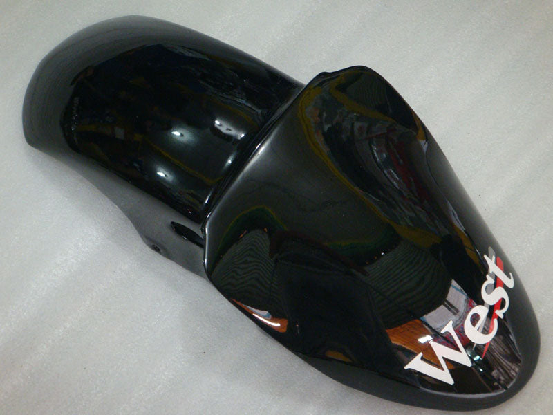 Kit de carénage pour NINJA ZX-6R 00-02 - Noir et Blanc West