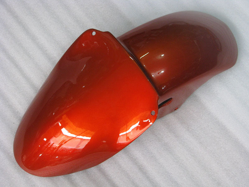 Kit de carénage orange sans décalcomanies pour NINJA ZX-6R 00-02