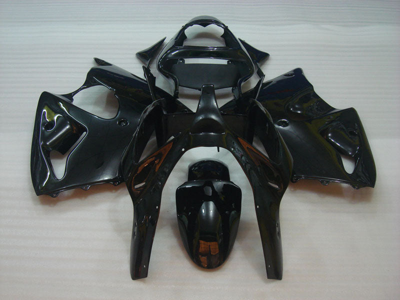 Kit de carénage noir brillant sans autocollants - NINJA ZX-6R 00-02