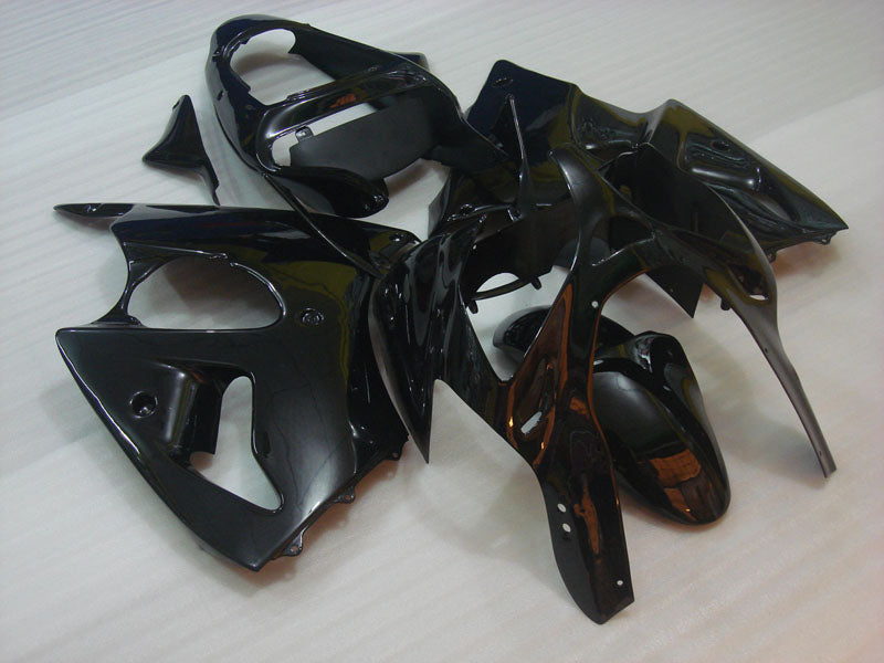 Kit de carénage noir brillant sans autocollants - NINJA ZX-6R 00-02