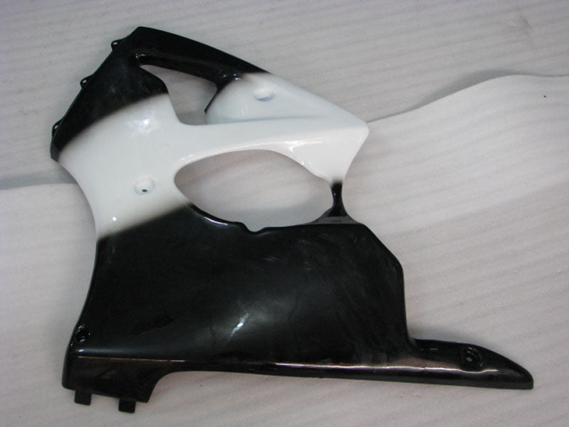 Kit de carénage noir et blanc sans décalcomanies - NINJA ZX-6R 00-02