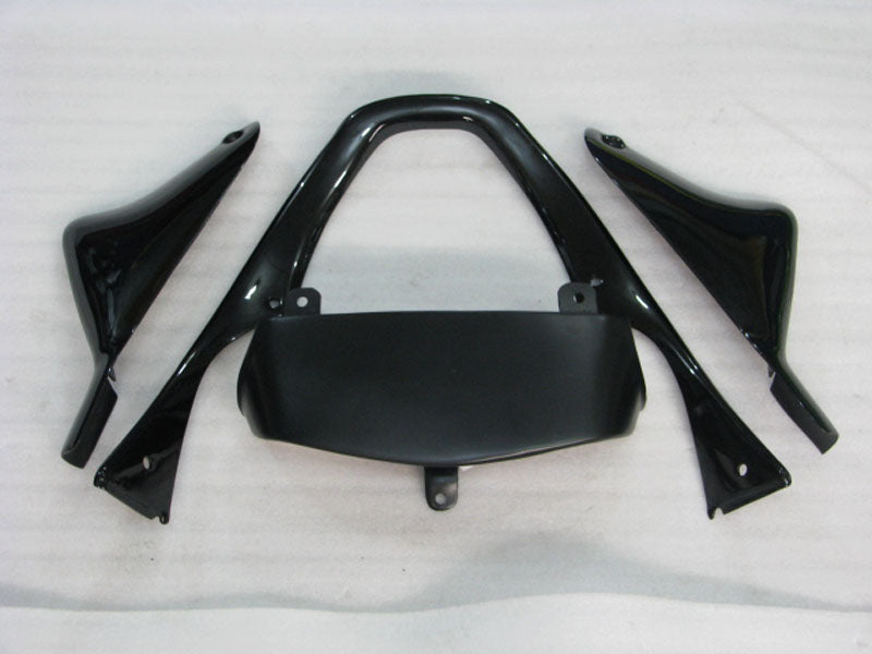 Kit de carénage noir et blanc sans décalcomanies - NINJA ZX-6R 00-02