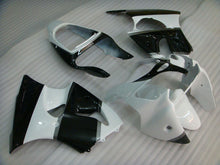 Charger l&#39;image dans la galerie, Kit de carénage noir et blanc gris sans décalcomanies - NINJA ZX-6R 00-02