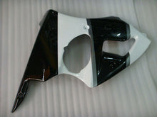Charger l&#39;image dans la galerie, Kit de carénage noir et blanc gris sans décalcomanies - NINJA ZX-6R 00-02