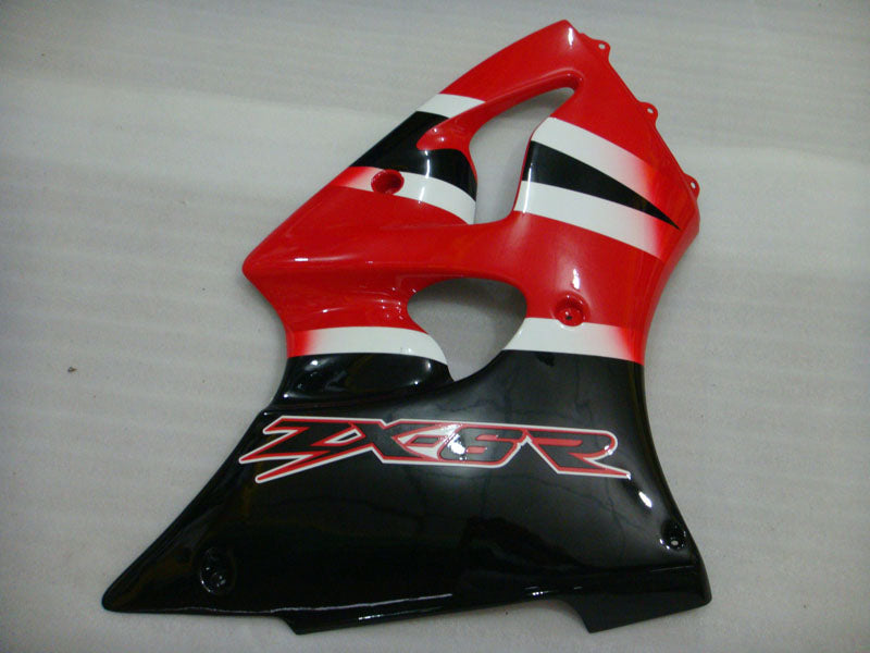 Kit de carénage rouge et noir style usine - NINJA ZX-6R 00-02