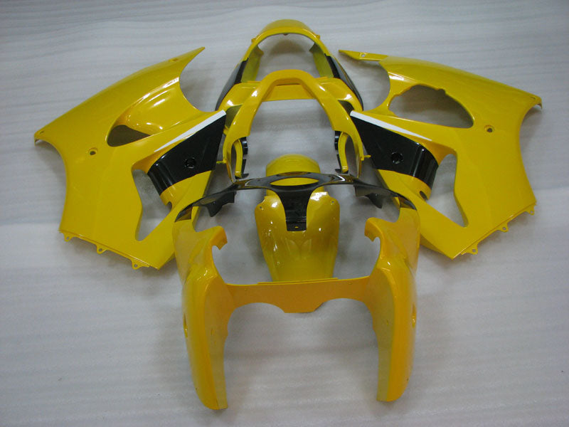 Kit de carénage jaune et noir style usine - NINJA ZX-6R 00-02