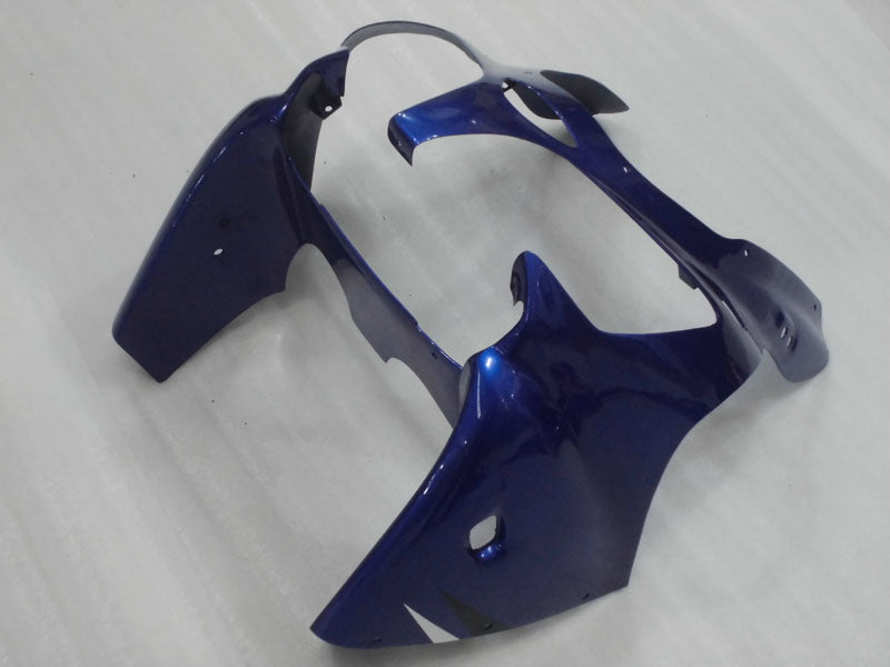 Kit de carénage bleu et noir style usine - NINJA ZX-6R 00-02