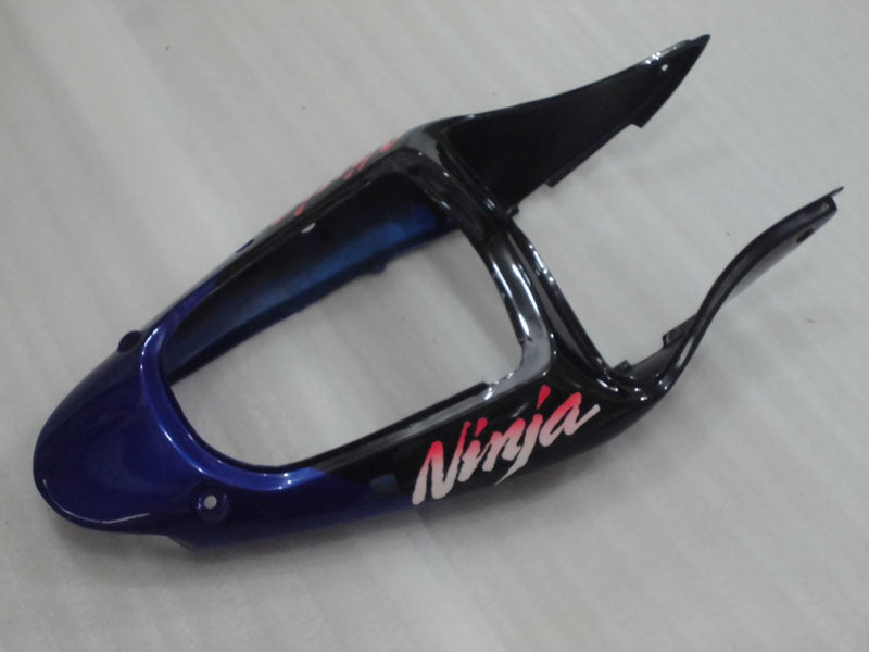 Kit de carénage bleu et noir style usine - NINJA ZX-6R 00-02
