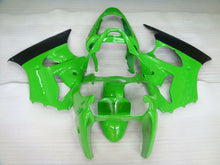 Charger l&#39;image dans la galerie, Kit de carénage vert et noir style usine - NINJA ZX-6R 00-02
