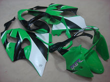 Charger l&#39;image dans la galerie, Kit de carénage vert et noir style usine - NINJA ZX-6R 00-02