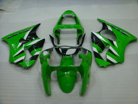 Kit de carénage vert et noir style usine - NINJA ZX-6R 00-02