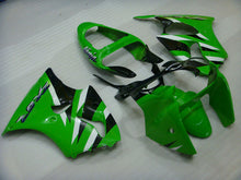 Charger l&#39;image dans la galerie, Kit de carénage vert et noir style usine - NINJA ZX-6R 00-02