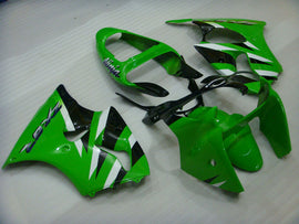 Kit de carénage vert et noir style usine - NINJA ZX-6R 00-02