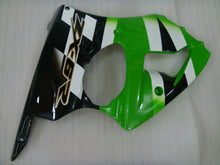 Charger l&#39;image dans la galerie, Kit de carénage noir et vert style usine - NINJA ZX-6R 00-02