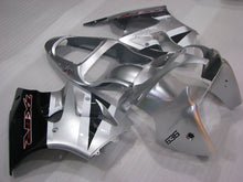 Charger l&#39;image dans la galerie, Kit de carénage argent et noir style usine - NINJA ZX-6R 00-02