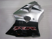 Charger l&#39;image dans la galerie, Kit de carénage argent et noir style usine - NINJA ZX-6R 00-02