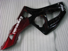 Charger l&#39;image dans la galerie, Black and Red Flame - NINJA ZX-6R 03-04 Fairing Kit