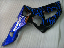 Charger l&#39;image dans la galerie, Black and Blue Flame - NINJA ZX-6R 03-04 Fairing Kit