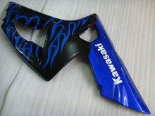 Charger l&#39;image dans la galerie, Black and Blue Flame - NINJA ZX-6R 03-04 Fairing Kit