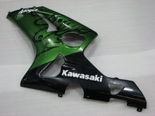 Charger l&#39;image dans la galerie, Green and Black Flame - NINJA ZX-6R 03-04 Fairing Kit