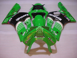 Kit de carénage FUCHS vert noir - NINJA ZX-6R 03-04