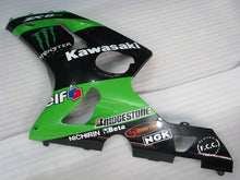 Charger l&#39;image dans la galerie, Green and Black Monster - NINJA ZX-6R 03-04 Fairing Kit