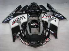 Charger l&#39;image dans la galerie, Black and White West - NINJA ZX-6R 03-04 Fairing Kit