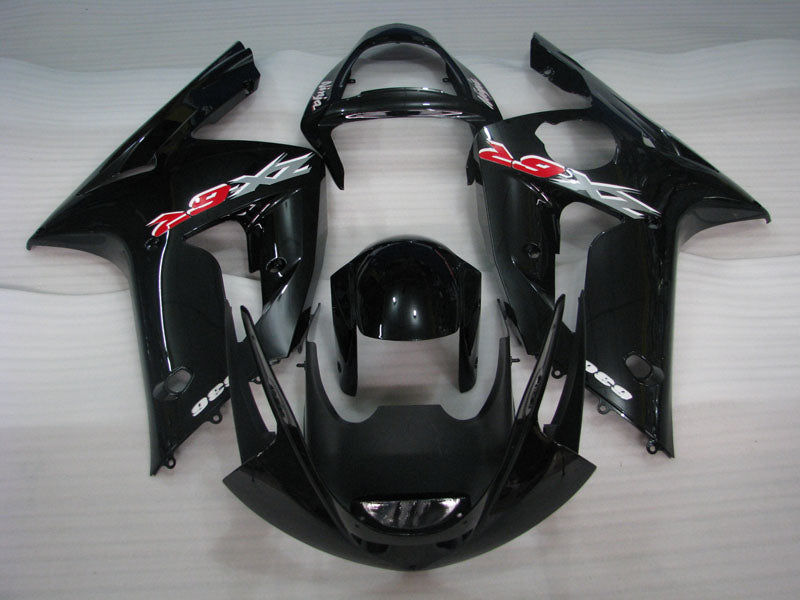 Kit de carénage noir style usine - NINJA ZX-6R 03-04