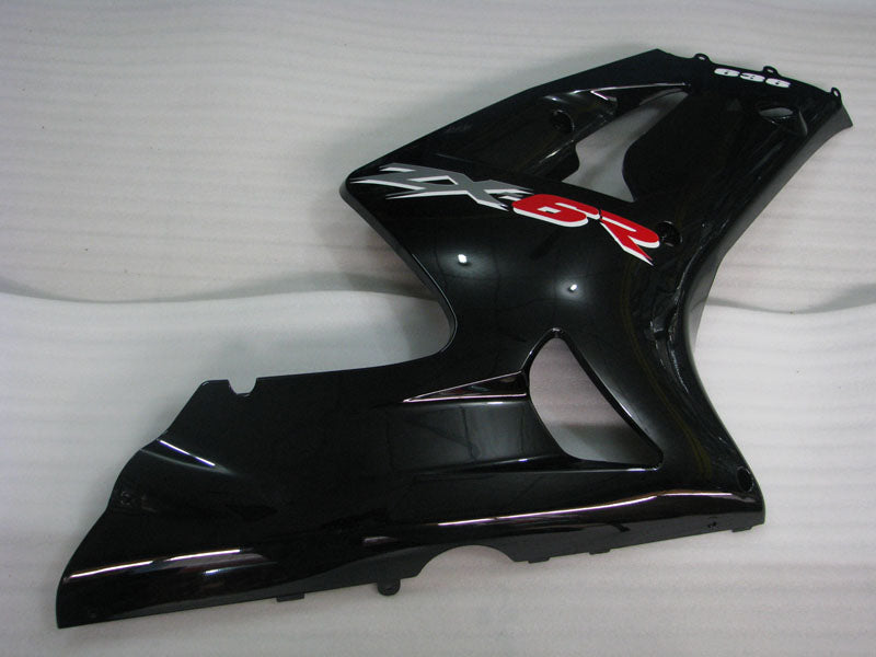 Kit de carénage noir style usine - NINJA ZX-6R 03-04