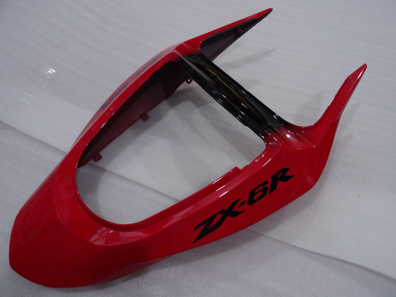 Kit de carénage rouge et noir style usine - NINJA ZX-6R 03-04