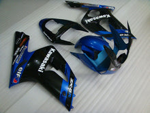 Charger l&#39;image dans la galerie, Kit de carénage bleu noir style usine - NINJA ZX-6R 03-04