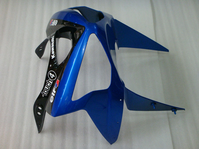 Kit de carénage bleu noir style usine - NINJA ZX-6R 03-04