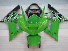 Charger l&#39;image dans la galerie, Kit de carénage vert et noir style usine - NINJA ZX-6R 03-04