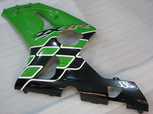 Charger l&#39;image dans la galerie, Kit de carénage vert et noir style usine - NINJA ZX-6R 03-04