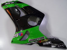 Charger l&#39;image dans la galerie, Kit de carénage noir et vert style usine - NINJA ZX-6R 03-04