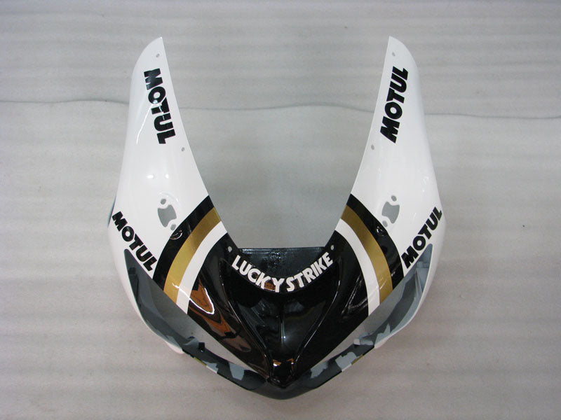 Kit de carénage Lucky Strike noir et blanc pour NINJA ZX-6R 05-06