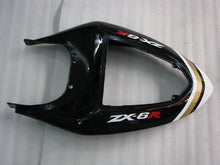 Charger l&#39;image dans la galerie, Kit de carénage Lucky Strike noir et blanc pour NINJA ZX-6R 05-06