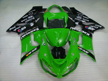 Charger l&#39;image dans la galerie, Kit de carénage Green Black Monster - NINJA ZX-6R 05-06