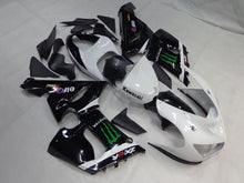 Charger l&#39;image dans la galerie, Kit de carénage Monster Black White - NINJA ZX-6R 05-06