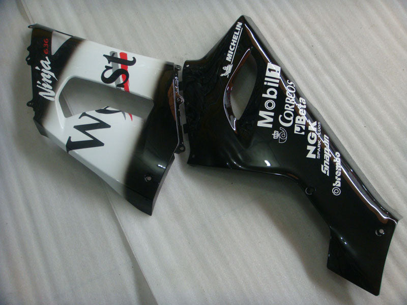 Kit de carénage Black and White West - NINJA ZX-6R 05-06