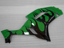 Charger l&#39;image dans la galerie, Flamme verte et noire - Kit de carénage NINJA ZX-6R 07-08