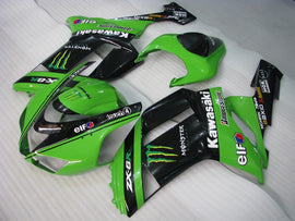 Kit de carénage Green Black Monster - NINJA ZX-6R 07-08