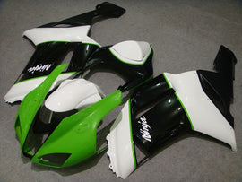 Kit de carénage style usine blanc, vert et noir - NINJA ZX-6R 07-08
