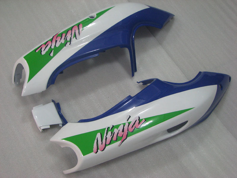 Kit de carénage vert, blanc et bleu style usine - NINJA ZX-9R 94-97